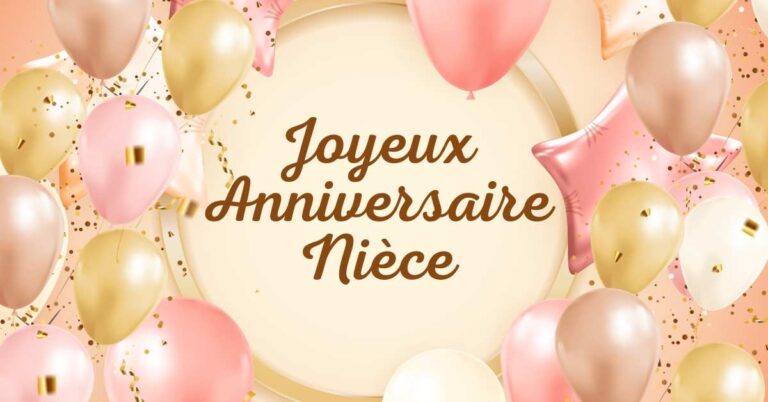 Souhaits d’anniversaire pour nièce