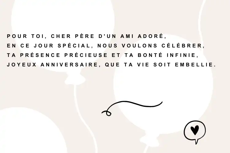 Poèmes d'anniversaire pour le père d'un ami