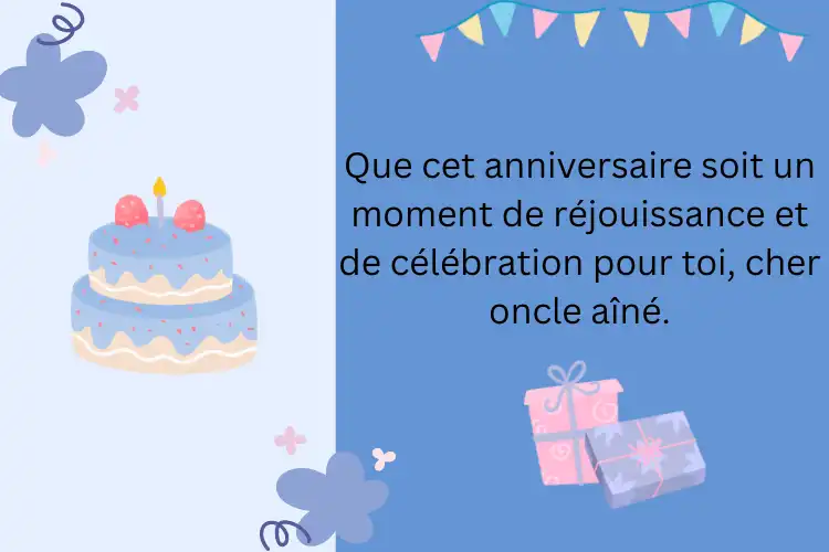 Souhaits d'anniversaire pour l'oncle aîné