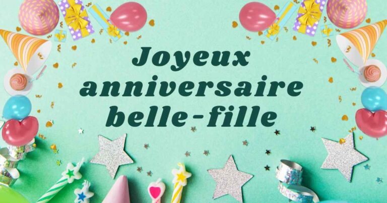 Joyeux anniversaire, vœux pour la belle-fille