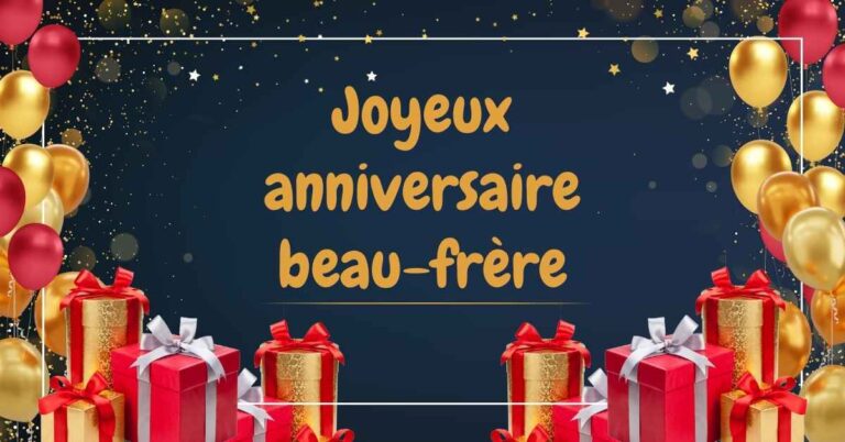 Joyeux anniversaire, vœux pour le beau-frère