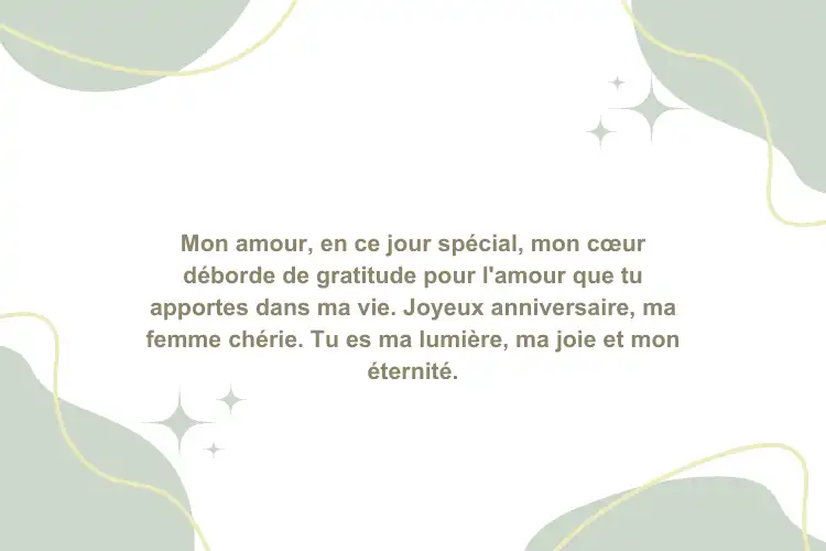 Vœux d'anniversaire émotionnels pour une femme