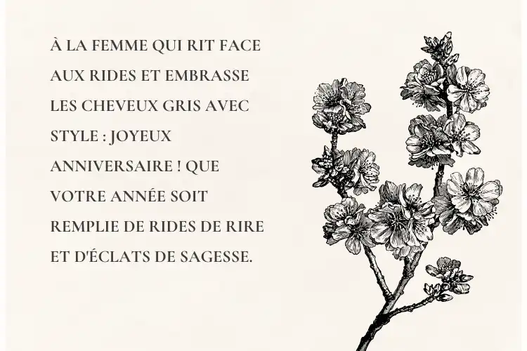 Vœux d'anniversaire drôles pour femme