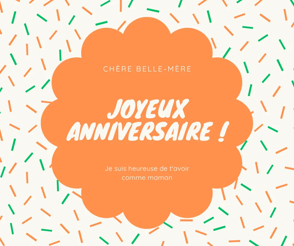 Joyeux anniversaire Belle-mère