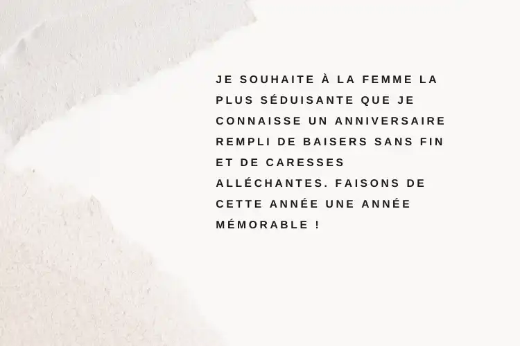 Vœux d'anniversaire romantiques pour femme