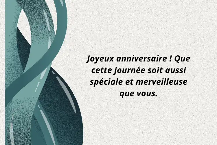 Petits vœux d'anniversaire pour femme