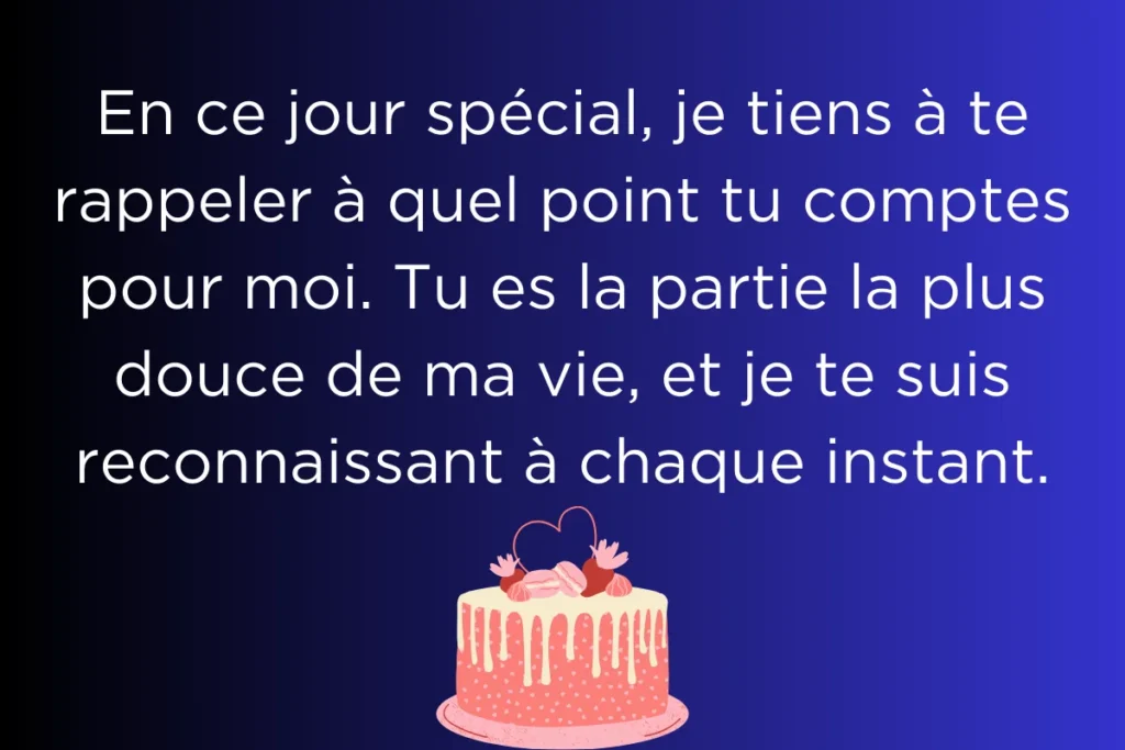 Vœux d'anniversaire doux pour la femme douce