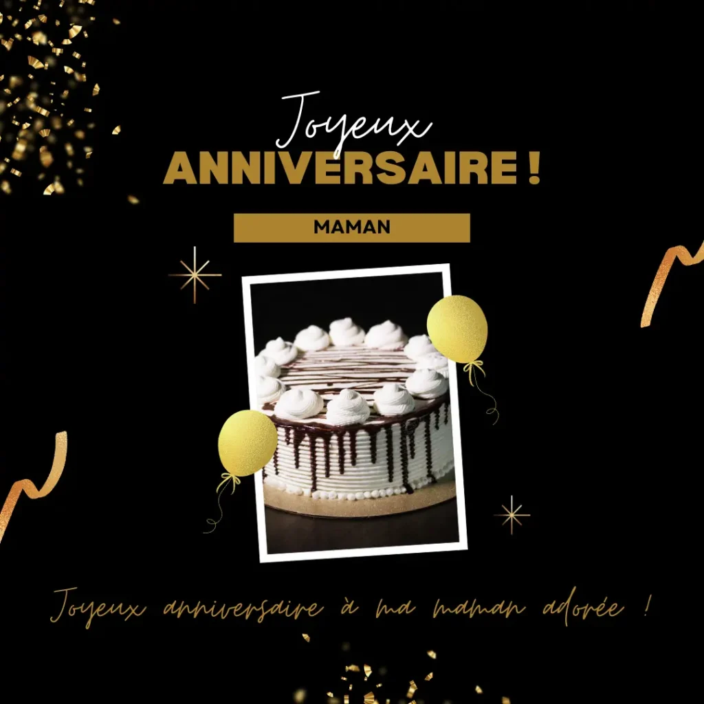 Vœux d'anniversaire émotionnels pour maman