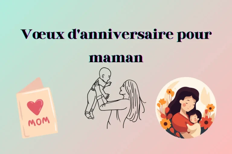 Vœux danniversaire pour maman