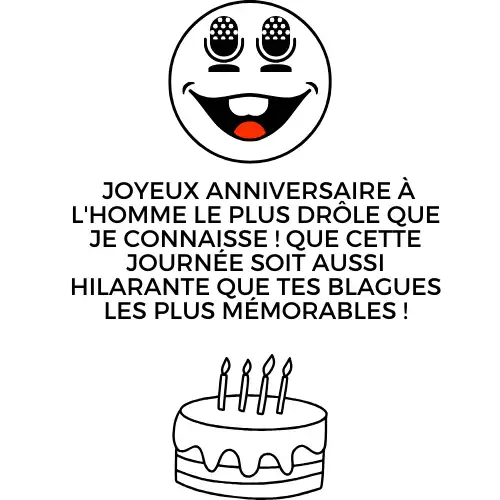 Voeux d'anniversaire humoristiques pour les hommes