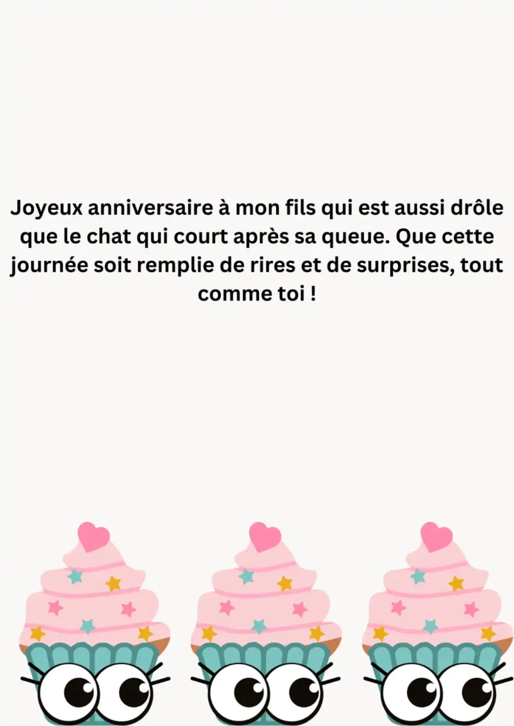 Vœux d’anniversaire drôles pour le fils