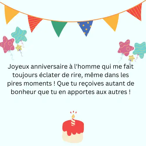 Voeux d'anniversaire humoristiques pour les hommes