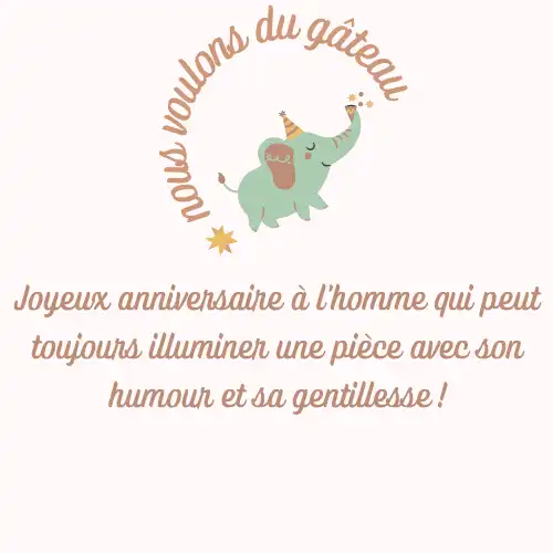 Vœux d'anniversaire drôles et doux pour les hommes