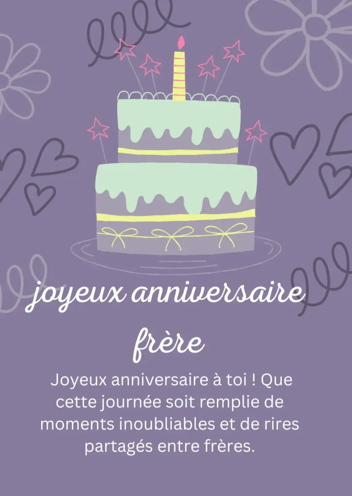 Vœux d’anniversaire mémorables pour frère