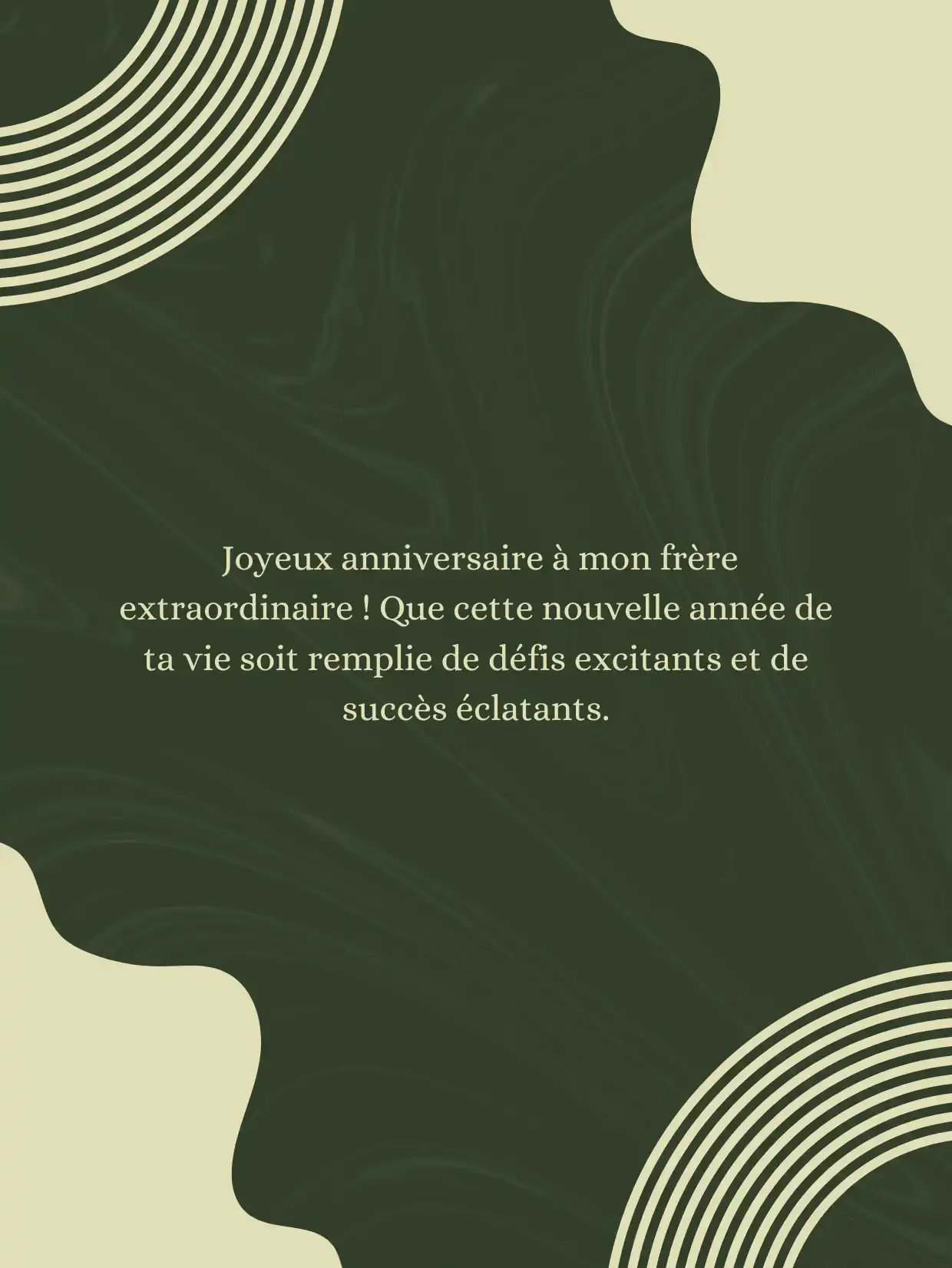 Vœux d’anniversaire motivationnels pour frère