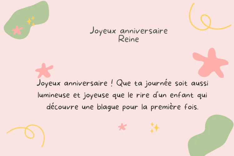 Joyeux anniversaire humour pour femme