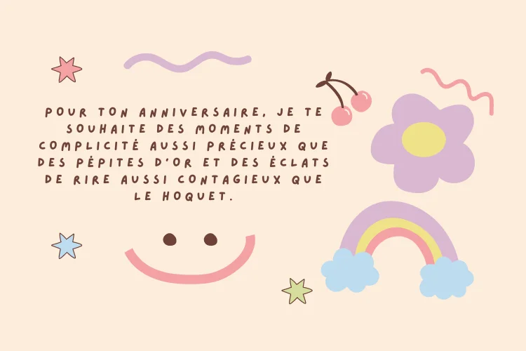 Joyeux anniversaire humour pour femme