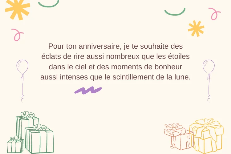 Joyeux anniversaire humour pour femme