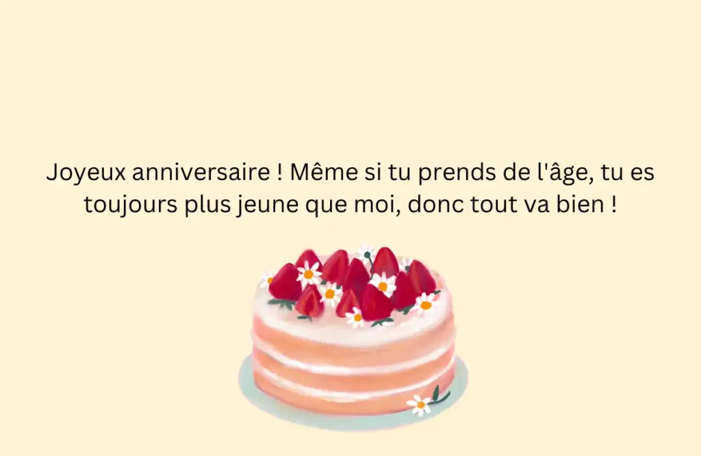 Vœux d'anniversaire drôles pour  cousine