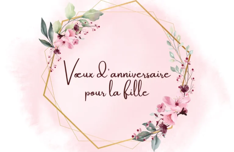 Vœux d'anniversaire pour la fille