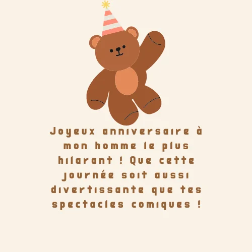 Voeux d'anniversaire drôles pour les hommes