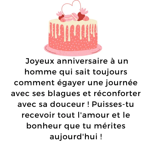 Voeux d'anniversaire drôles et émouvants pour les hommes