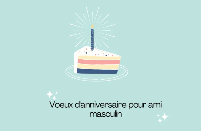 Voeux d'anniversaire pour ami masculin