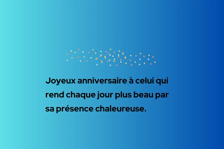 Vœux d'anniversaire pour ami masculin