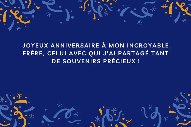 Textes anniversaire frère