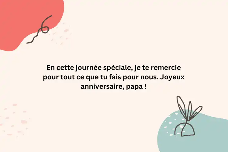 carte d Anniversaire voeux pour père