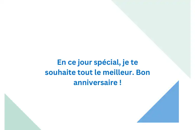 voeux de carte d anniversaire Courte