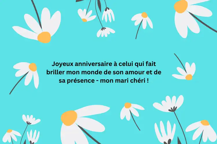 Textes anniversaire mari