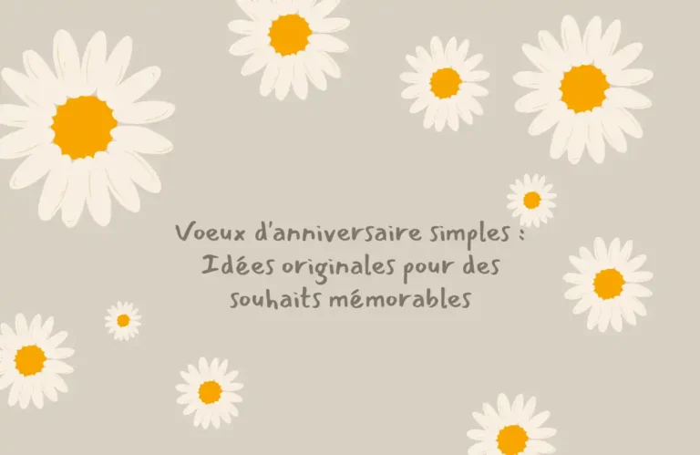 Voeux d'anniversaire simples