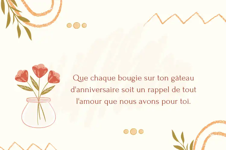 Textes anniversaire pour maman