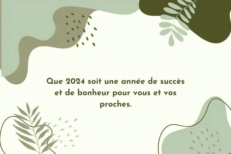 Meilleurs vœux courts 2024