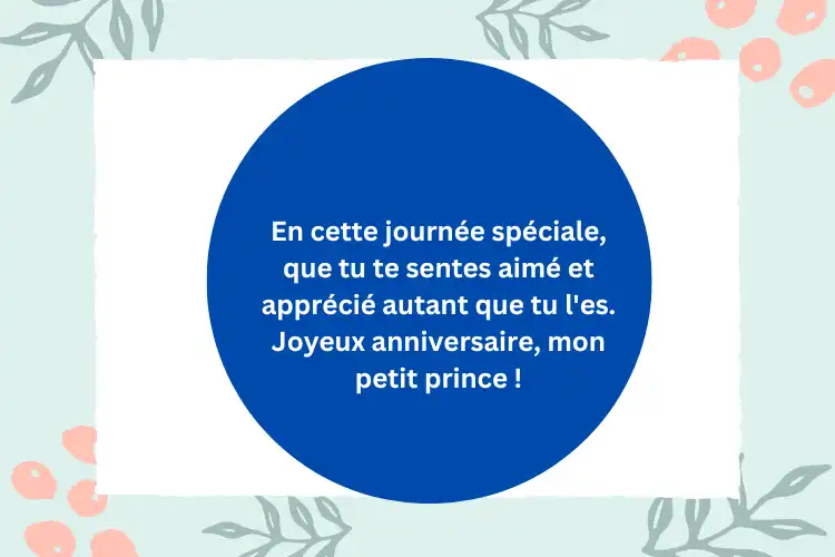 carte d Anniversaire voeux pour fils