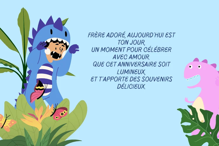 Anniversaire Poésie pour frère