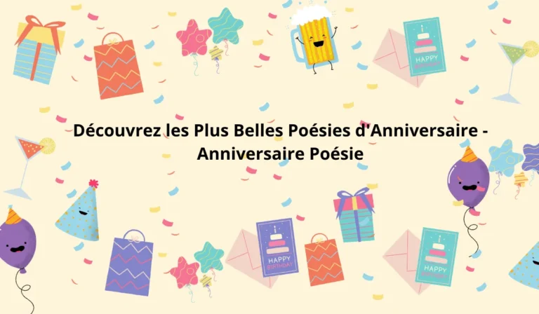 Anniversaire Poésie