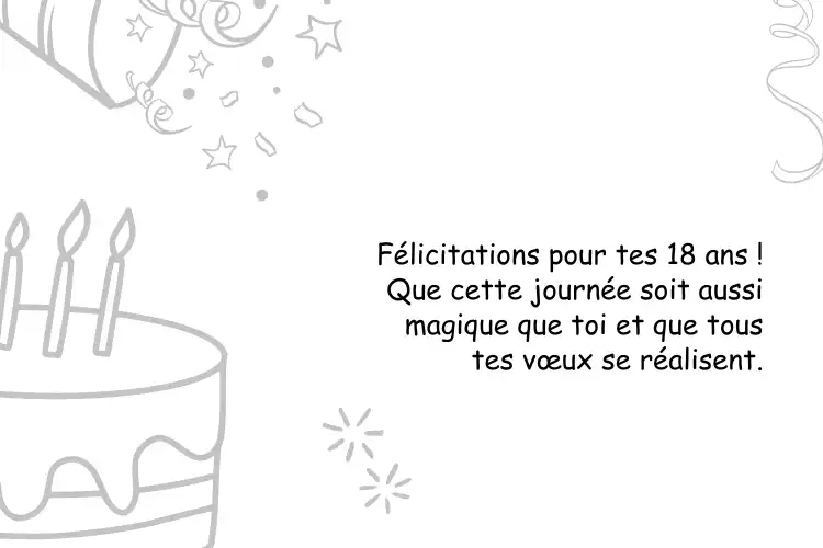 texte anniversaire 18 ans humour et émotionnel