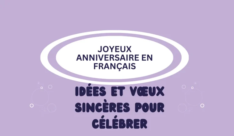 Joyeux anniversaire en français