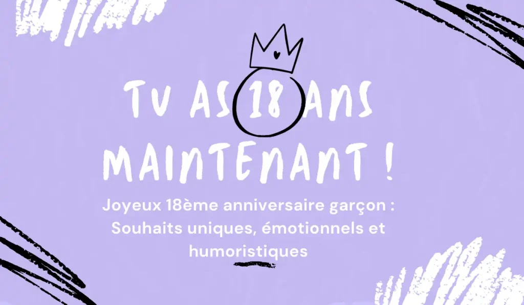 Joyeux Anniversaire 18 Ans Garçon : Idées et Inspirations Uniques