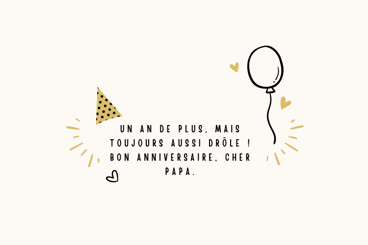 Rigolo joyeux anniversaire humour père