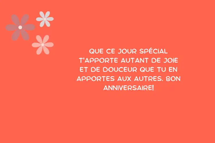 Doux voeux anniversaire pour homme chic