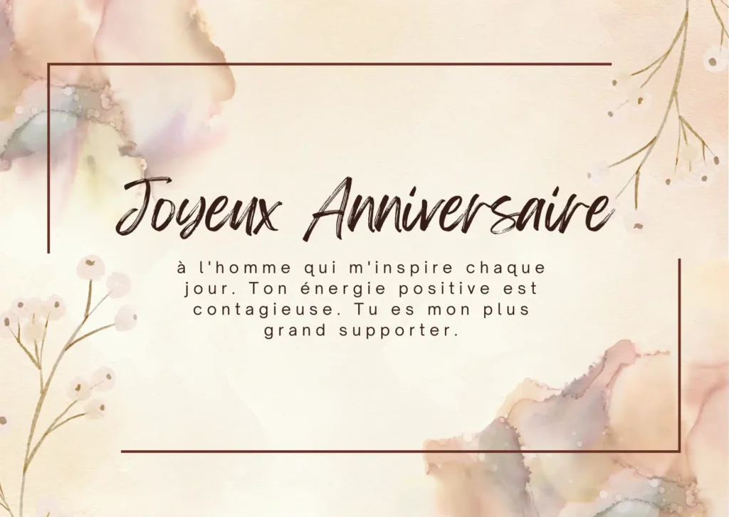 Joyeux Anniversaire Mari - Vœux de Motivation