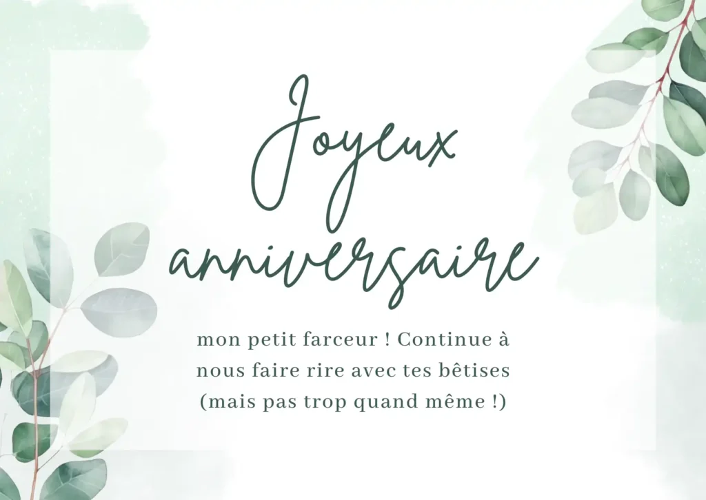 Joyeux Anniversaire Petit-fils - Vœux Amusants