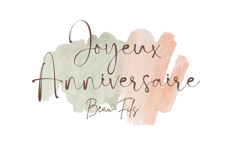 Joyeux Anniversaire Beau-Fils