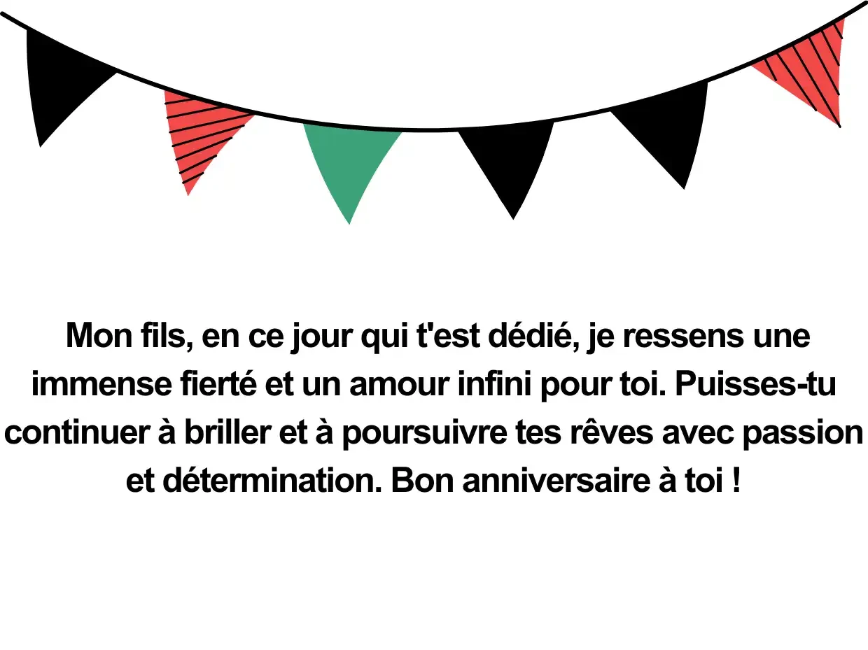 Vœux d’anniversaire émotionnels pour le fils